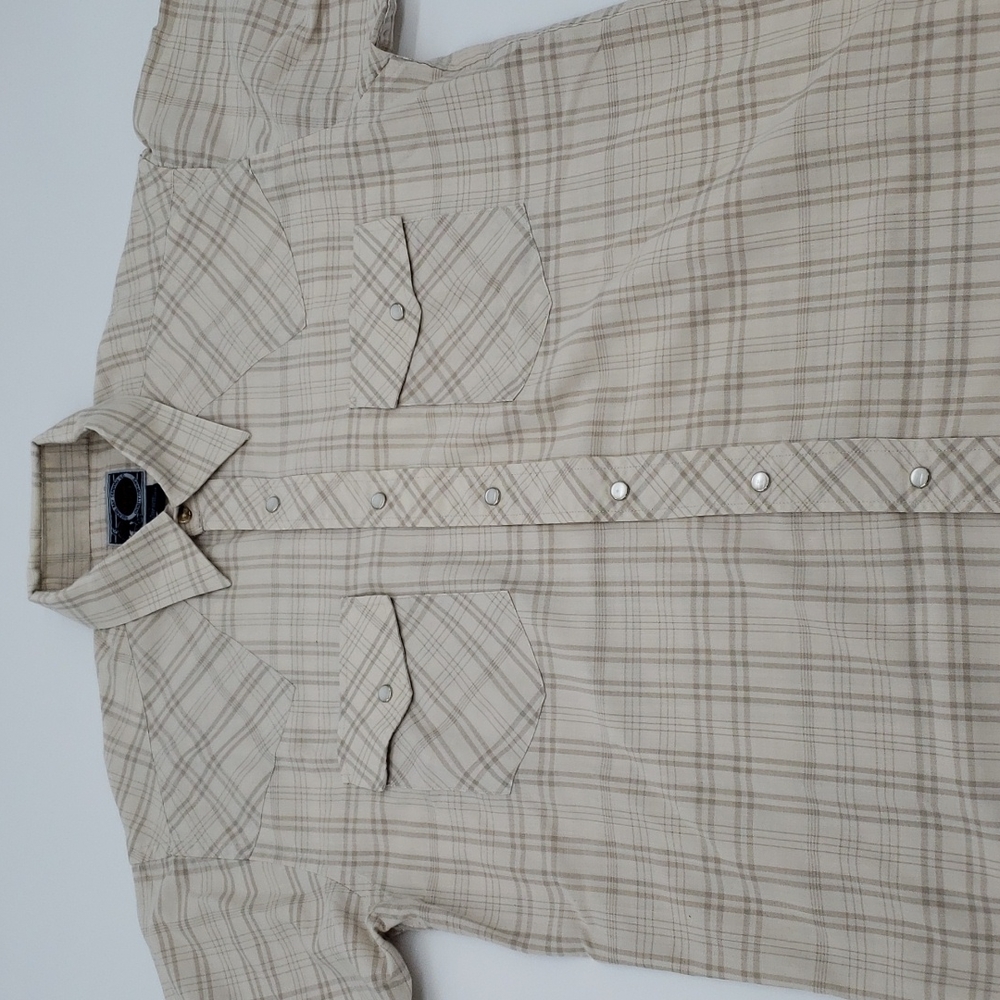 Williams Bay pearl snap button up short sleeve shirt Large